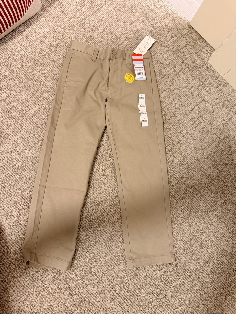 Classic Men's Khaki Straight-Leg Pants
